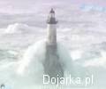 Latarnie morskie podczas sztormu